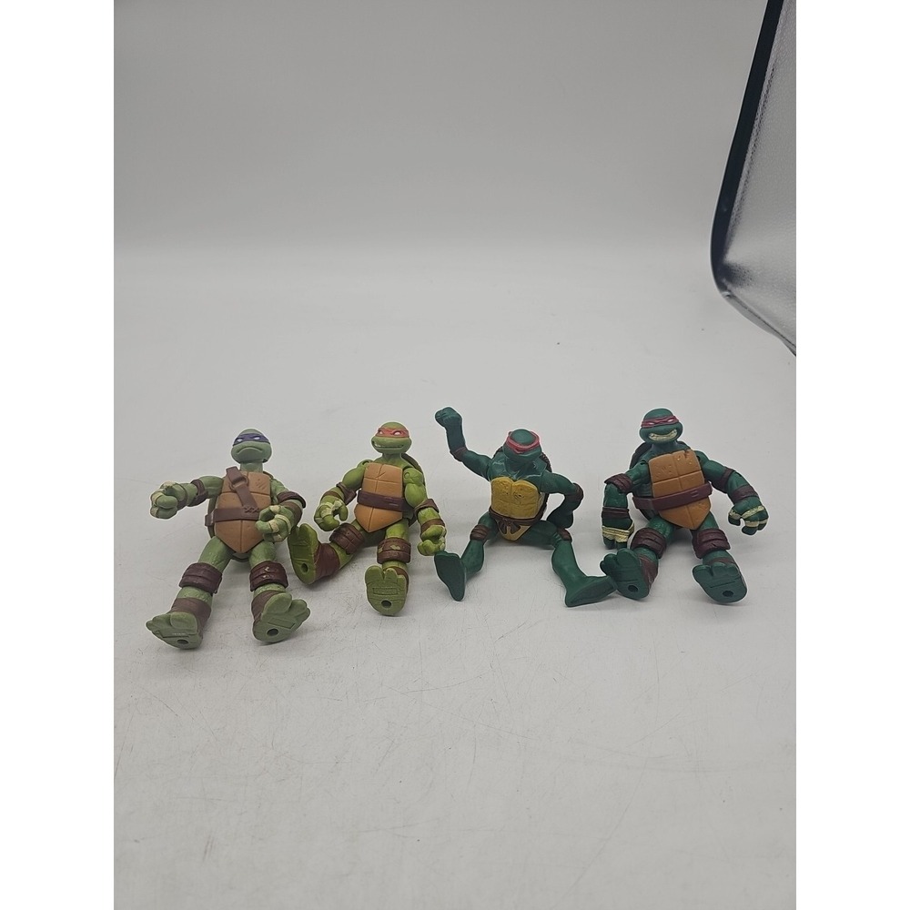 2012 Teenage Mutant Ninja Turtles Viacom Leo Raphael Donatello Action Figures 5"